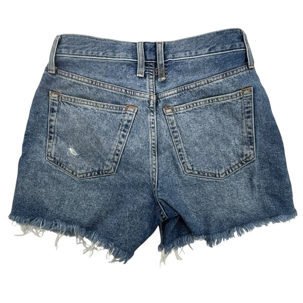 Free People Makai Cut Off Jean Shorts Women's Size 25 Denim Raw Hem Distressed - Picture 2 of 16